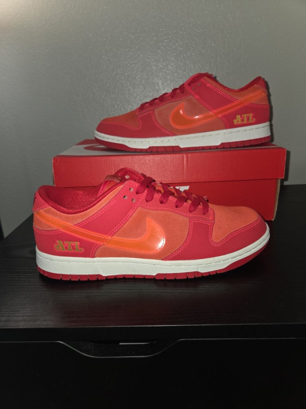 Nike Dunk Low ATL University Red Bright Crimson Women's 10